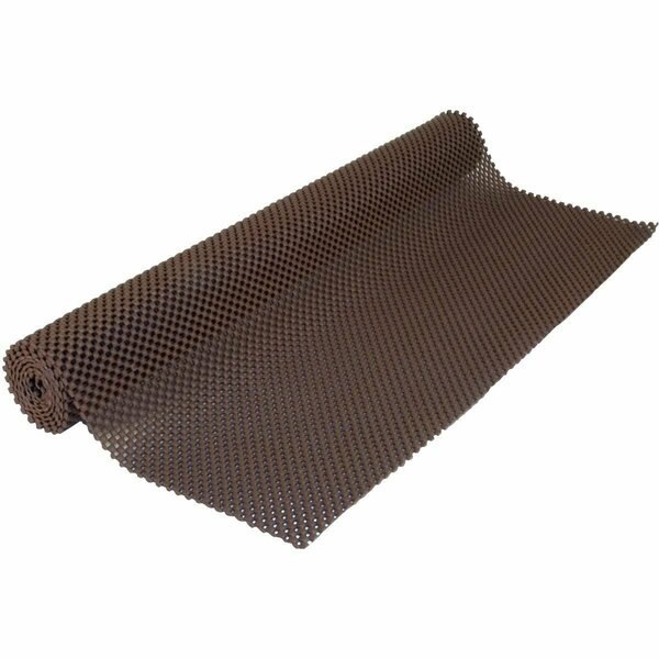 Con-Tact Brand 12 In. x 4 Ft. Chocolate Grip Premium Non-Adhesive Shelf Liner 04F-C6L1B-01